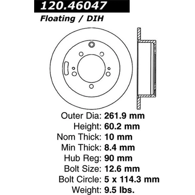 Disques sportifs de STOPTECH - 126.46047SL pa1