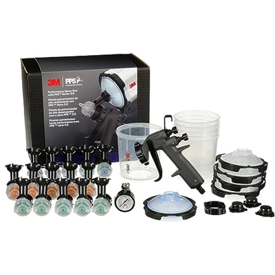 3M - 26778 - Performance™ HVLP Industrial Gravity Feed Spray Gun Kit with PPS™ Series 2.0™ Adapter pa9