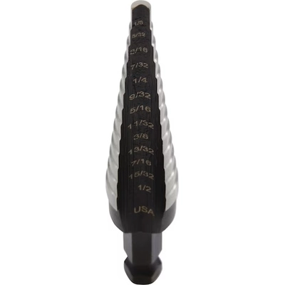 IRWIN - 10231- Step Drill Bit, 1/8-Inch to 1/2-Inch Step, 1/4-Inch Shank (10231) Silver pa6