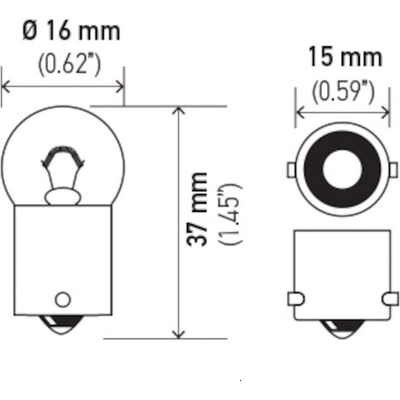 Step Or Courtesy Light (Pack of 10) by HELLA - 631 pa2