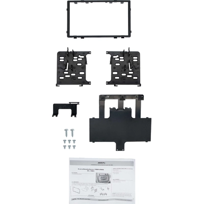 METRA ELECTRONICS - 95-7801 - Double DIN Black Stereo Dash Kit with Rear Support Brackets pa6