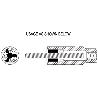 GENIUS - 426308 - 1/2″ Dr. 8mm Stud Remover Socket (Pack of 10) pa2