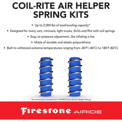 FIRESTONE RIDE-RITE - 4170 - Coil-Rite Rear Air Helper Spring Kit pa2