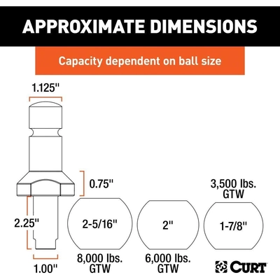 Changer de boule by CURT MANUFACTURING - 42225 pa6