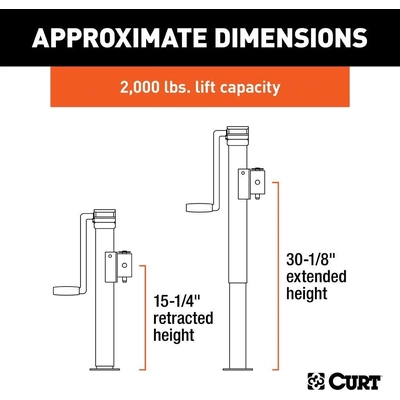 Cric pivotant by CURT MANUFACTURING - 28324 pa8