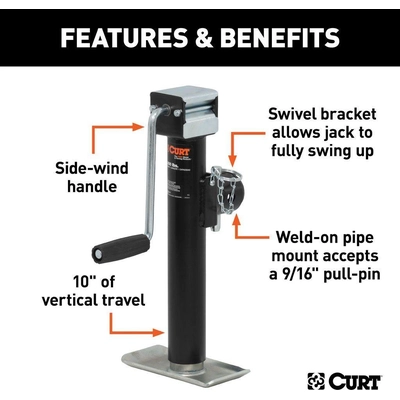 Cric pivotant by CURT MANUFACTURING - 28354 pa7