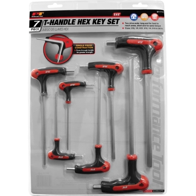 T-Handle Hex Key Set by PERFORMANCE TOOL - W1711 pa1