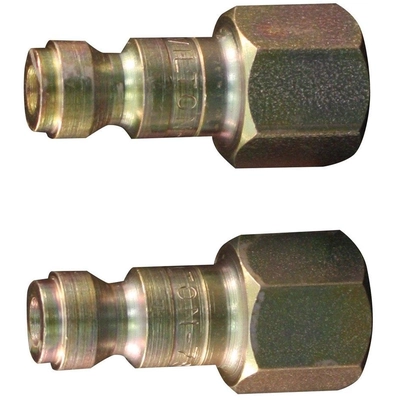T-Style 1/4" (F) NPT x 1/4" 40 CFM Steel Quick Coupler Plug, 10 Pieces by MILTON INDUSTRIES INC - 784 pa1
