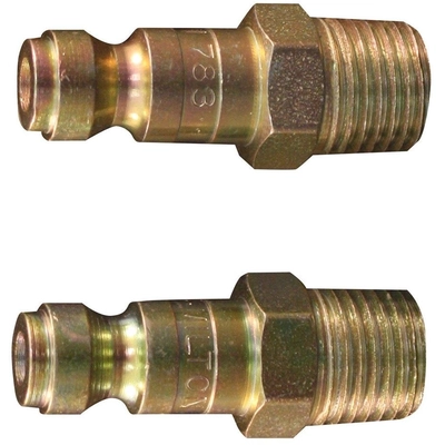 T-Style 1/4" (M) NPT Quick Coupler Plug in Box Package, 1 Piece (Pack of 10) by MILTON INDUSTRIES INC - 783 pa1