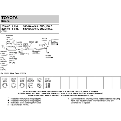 WALKER USA - 53575 - Tail Pipe pa4