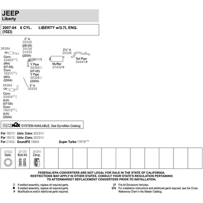 WALKER USA - 54441 - Tail Pipe pa5