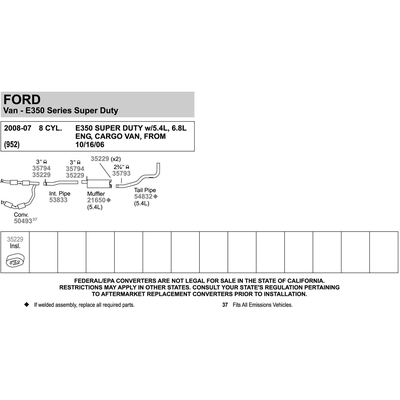 Tail Pipe by WALKER USA - 54832 pa8