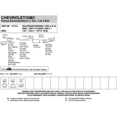 WALKER USA - 55187 - Tail Pipe pa7