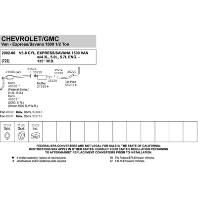 Tail Pipe by WALKER USA - 55202 pa7