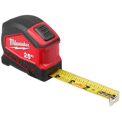 MILWAUKEE - 48-22-6825 - 25ft Compact Auto - Lock Tape Measure pa3