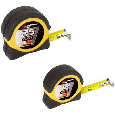 PERFORMANCE TOOL - W5025BP - 12'/25' SAE Measuring Tape Set pa1