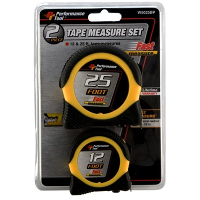 PERFORMANCE TOOL - W5025BP - 12'/25' SAE Measuring Tape Set pa2