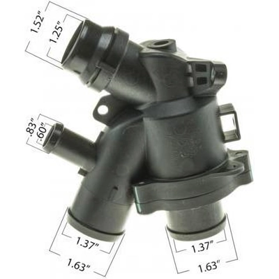 Thermostat With Housing by MOTORAD - 766-203 pa7