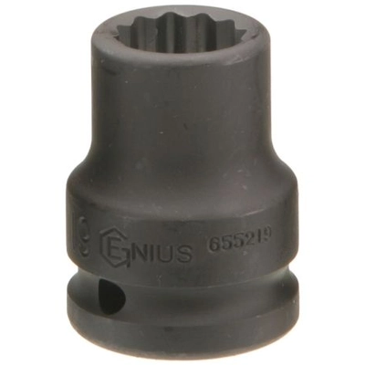 GENIUS - 453819 - 1/2″ Dr. 19mm (12 Point) Thin Wall Impact Socket (Pack of 10) pa1