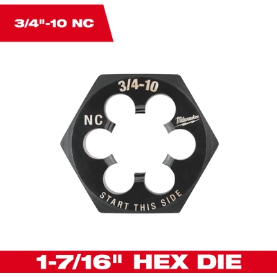 MILWAUKEE - 49-57-5376 - Hex Threading Die pa3