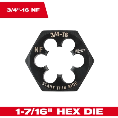 MILWAUKEE - 49-57-5378 - Hex Threading Die pa5