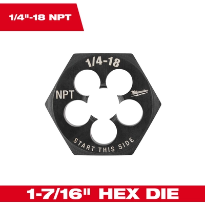 MILWAUKEE - 49-57-5391 - Hex Threading Die pa5