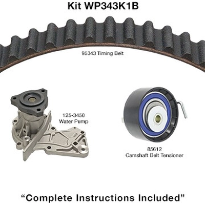 Timing Belt Kit With Water Pump by DAYCO - WP343K1B pa2