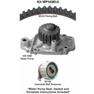 Timing Belt Kit With Water Pump by DAYCO - WP143K1A pa2