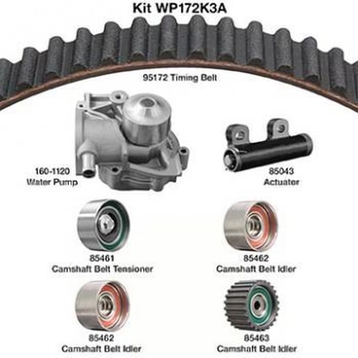 Timing Belt Kit With Water Pump by DAYCO - WP172K3A pa2