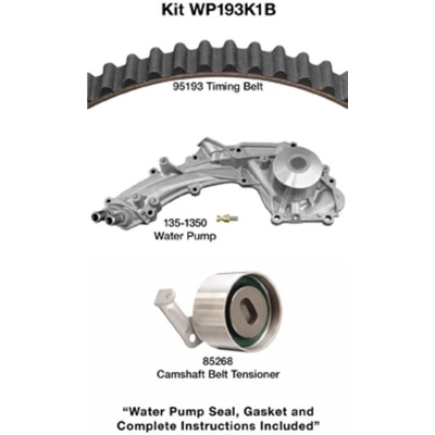 Kit de courroie de distribution avec pompe à eau by DAYCO - WP193K1B pa2