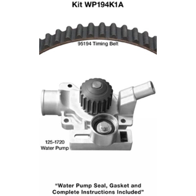 Timing Belt Kit With Water Pump by DAYCO - WP194K1A pa2