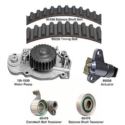 Timing Belt Kit With Water Pump by DAYCO - WP226K2A pa1