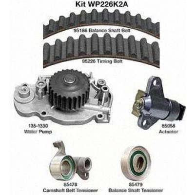 Timing Belt Kit With Water Pump by DAYCO - WP226K2A pa3