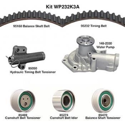 Timing Belt Kit With Water Pump by DAYCO - WP232K3A pa2