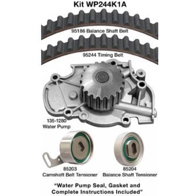 Kit de courroie de distribution avec pompe � eau by DAYCO - WP244K1A pa2