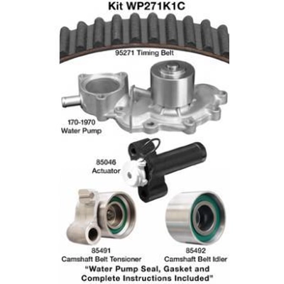 Kit de courroie de distribution avec pompe � eau by DAYCO - WP271K1C pa2