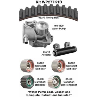 Kit de courroie de distribution avec pompe à eau par DAYCO - WP277K1B pa1