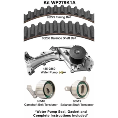 Timing Belt Kit With Water Pump by DAYCO - WP279K1A pa1