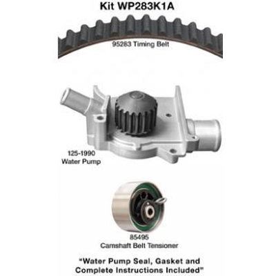 Timing Belt Kit With Water Pump by DAYCO - WP283K1A pa6