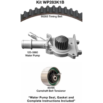 Timing Belt Kit With Water Pump by DAYCO - WP283K1B pa1