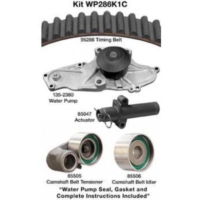 Kit de courroie de distribution avec pompe � eau by DAYCO - WP286K1C pa5