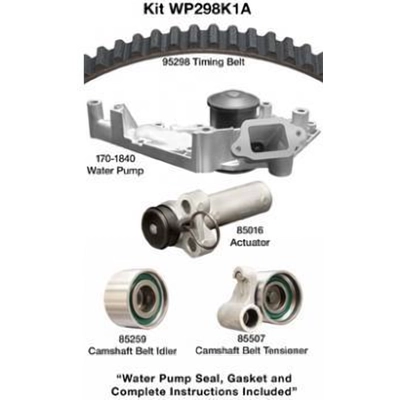 Timing Belt Kit With Water Pump by DAYCO - WP298K1A pa4