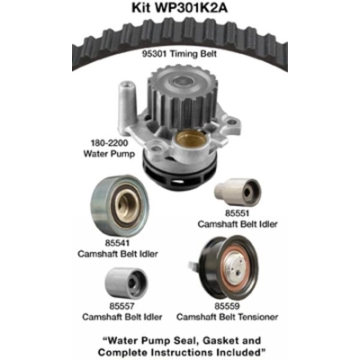 Timing Belt Kit With Water Pump by DAYCO - WP301K2A pa1