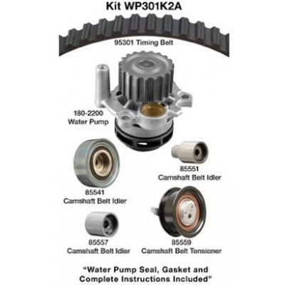 Timing Belt Kit With Water Pump by DAYCO - WP301K2A pa2