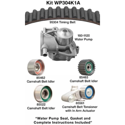 Kit de courroie de distribution avec pompe à eau par DAYCO - WP304K1A pa1