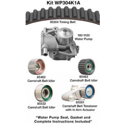 Timing Belt Kit With Water Pump by DAYCO - WP304K1A pa2