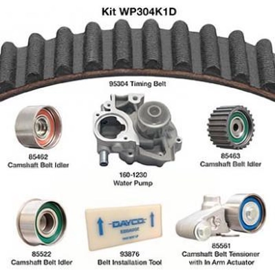 Kit de courroie de distribution avec pompe à eau by DAYCO - WP304K1D pa2