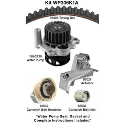 Kit de courroie de distribution avec pompe à eau by DAYCO - WP306K1A pa2