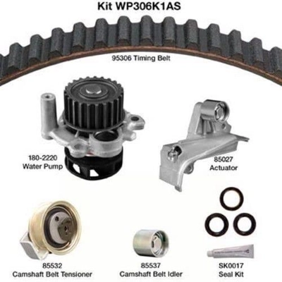 Timing Belt Kit With Water Pump by DAYCO - WP306K1AS pa3