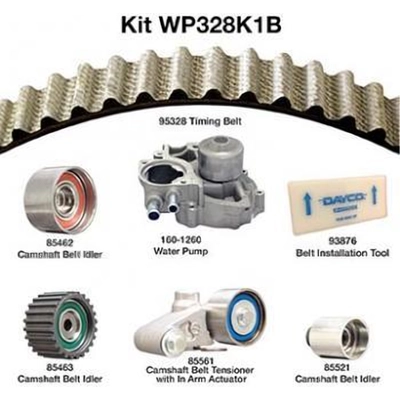 Timing Belt Kit With Water Pump by DAYCO - WP328K1B pa4